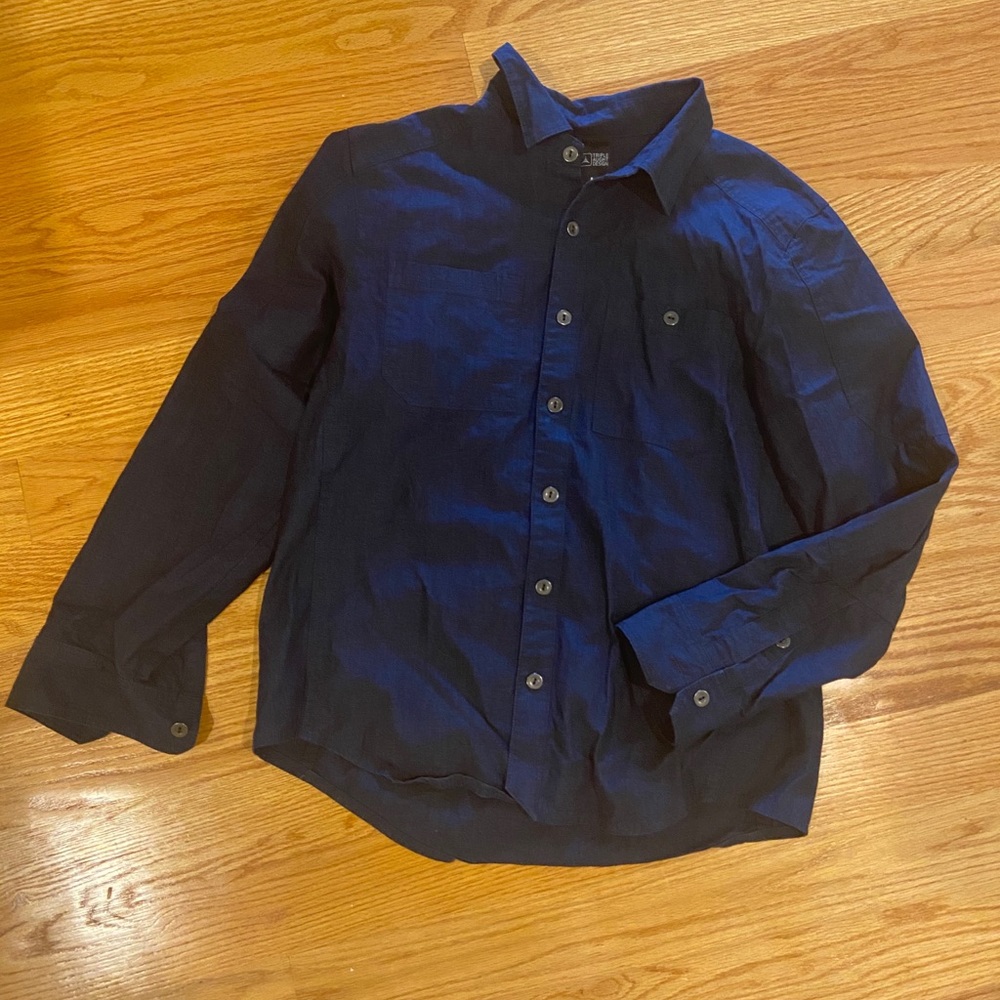 Triple Aught Design men’s black denim shirt L